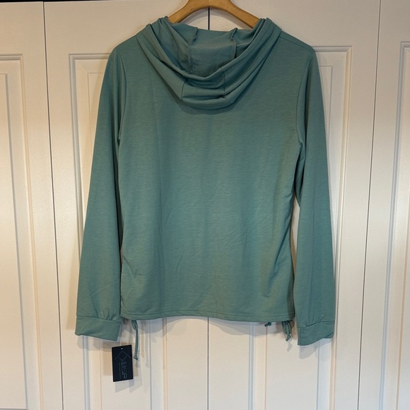 Women's Teal Hoodie Sweatshirt - Picture 5 of 9